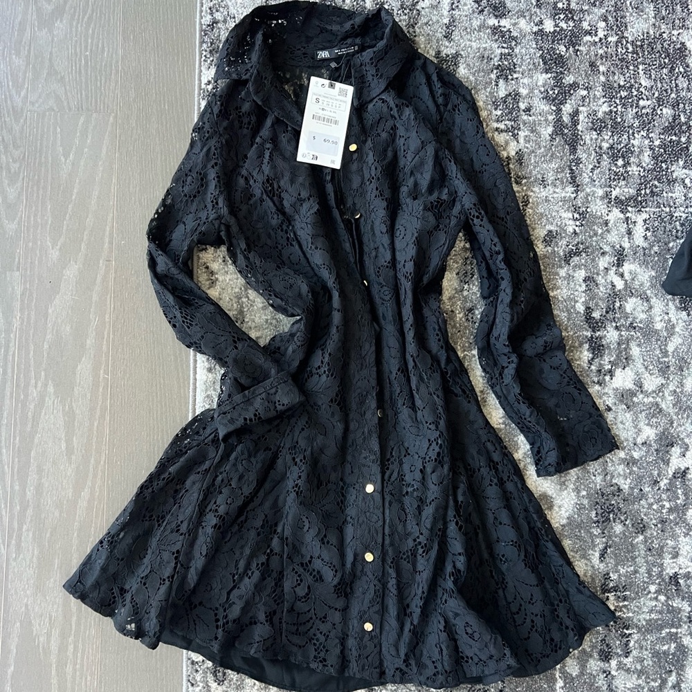 Zara black small size dress